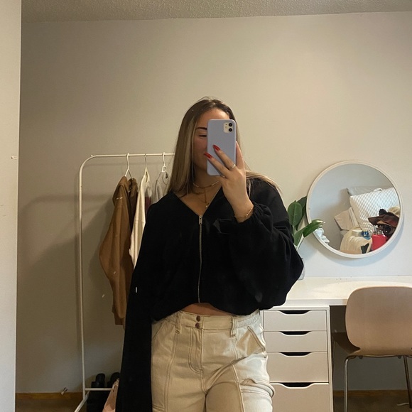 oak and fort zip up black - Picture 1 of 1